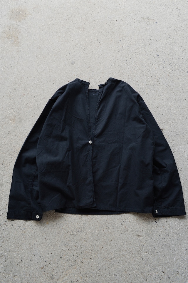 VENTITANK PROJECT EURO SWEDISH ARMY 1970's COSTOM REMADE SURGICAL HANTEN SHIRT DYED BLACK DEAD STOCK スウェーデン サージカルハンテンシャツ