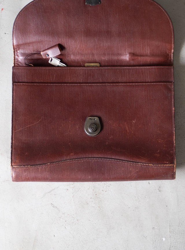 "Birmingham" 1980s Leather flap briefcase