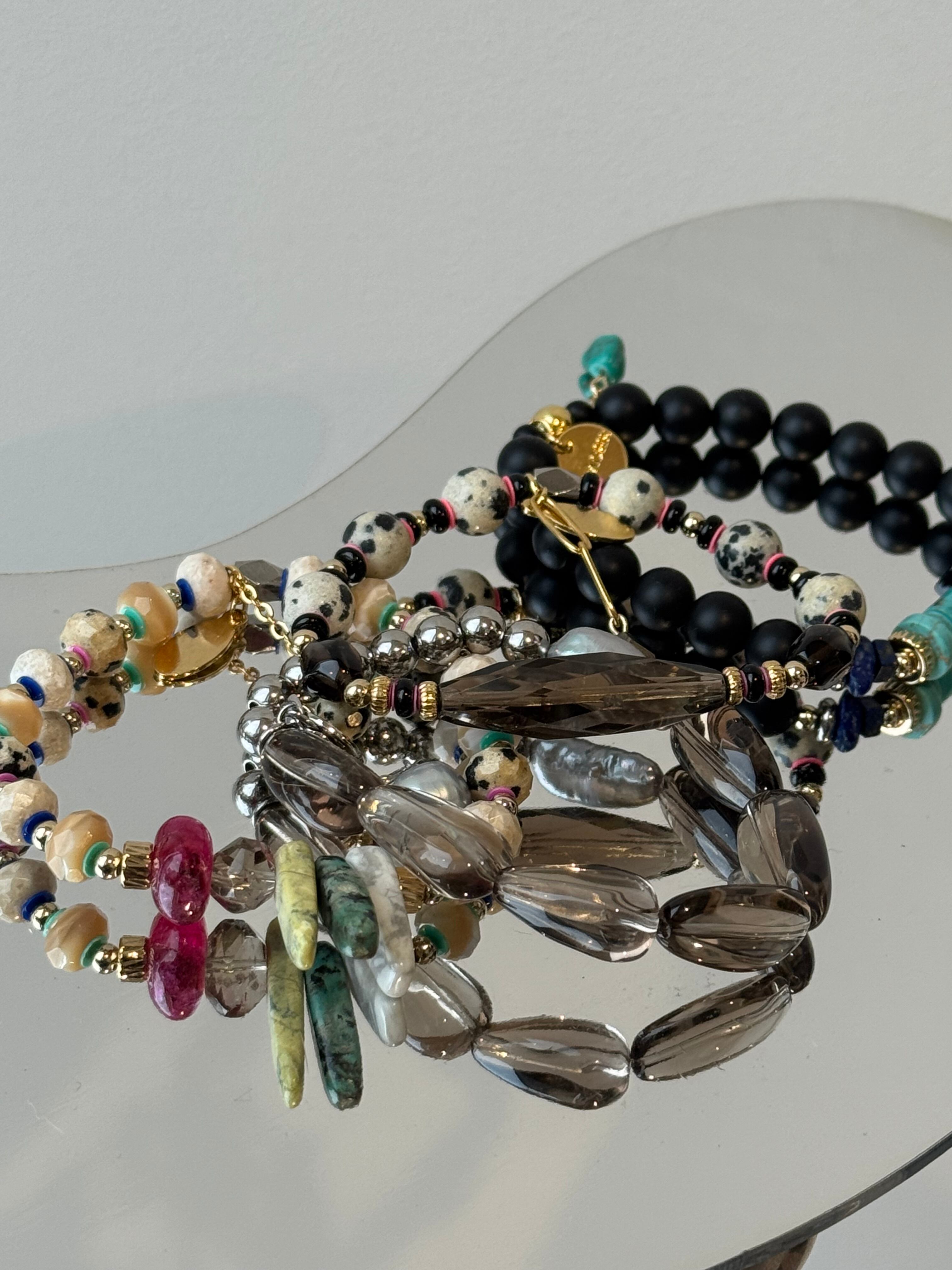 random stone mix design bracelet