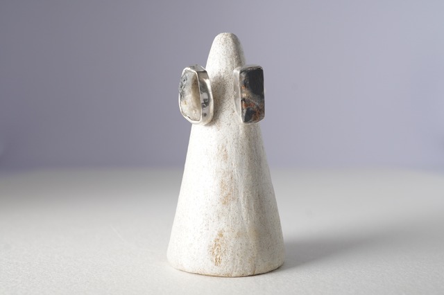 Tsugai Pinky Ring "White Buffalo Rough"