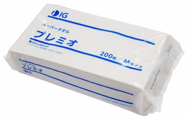 IGペーパータオル　1パック200枚入り【再生紙】