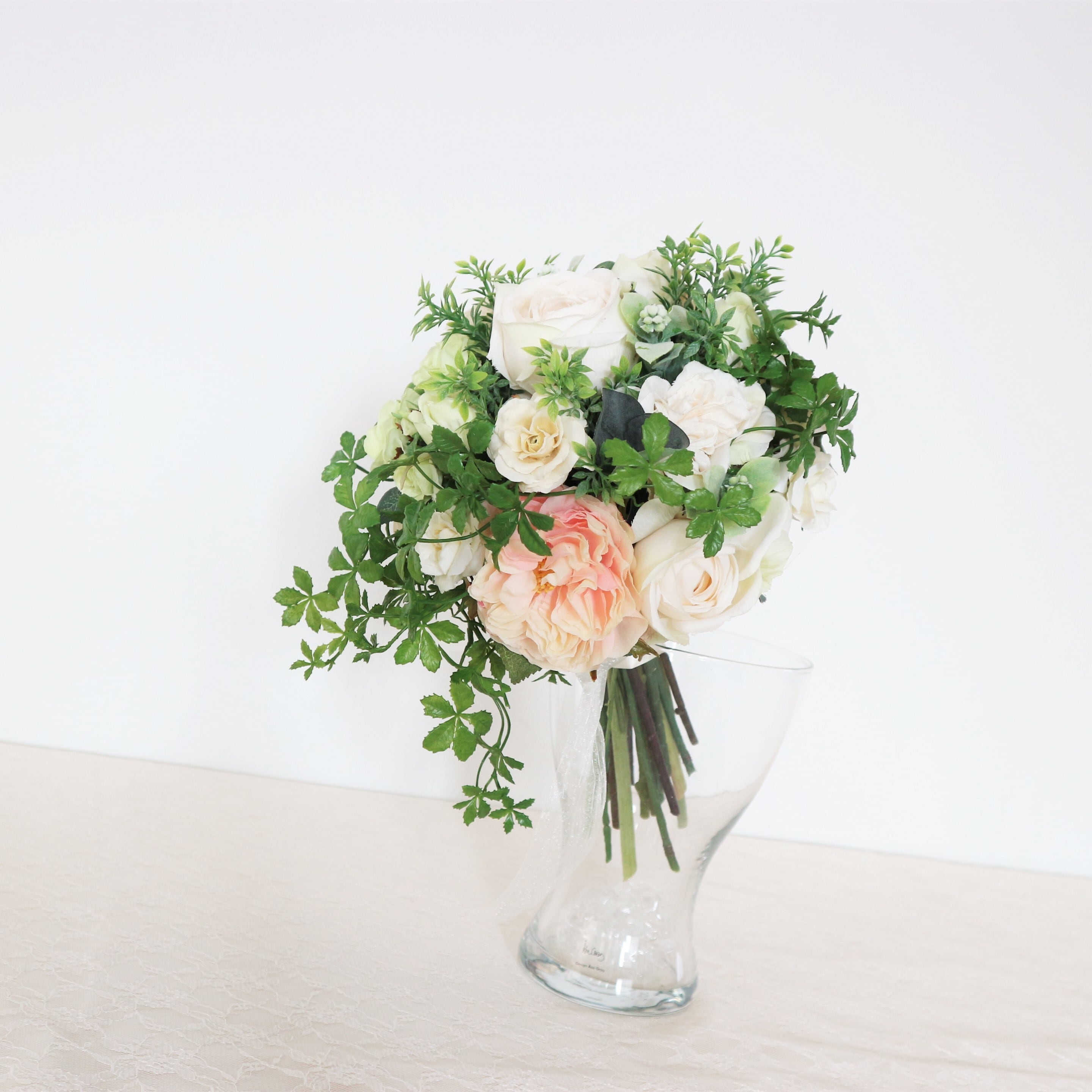 ローズとシュガーバインのブーケ＆ブートニアset | Luna et Lily