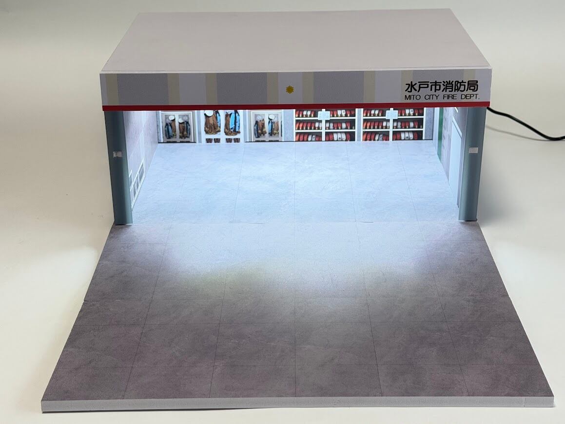 ASPEDA Fast Diorama 1/64 消防署ジオラマ (水戸市消防局) 【数量限定