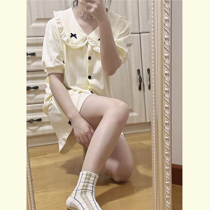 ショーツ レディースサマー薄手リボン 大人ガーリー スウィート キュート カジュアル 夏物 ブルマー 萌量不足98134215569