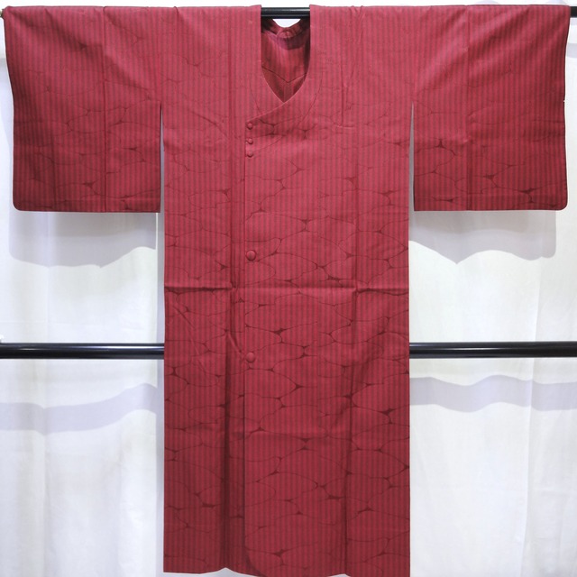 雨コート・和装コート・着物・縦縞・No.200701-0350・梱包サイズ60