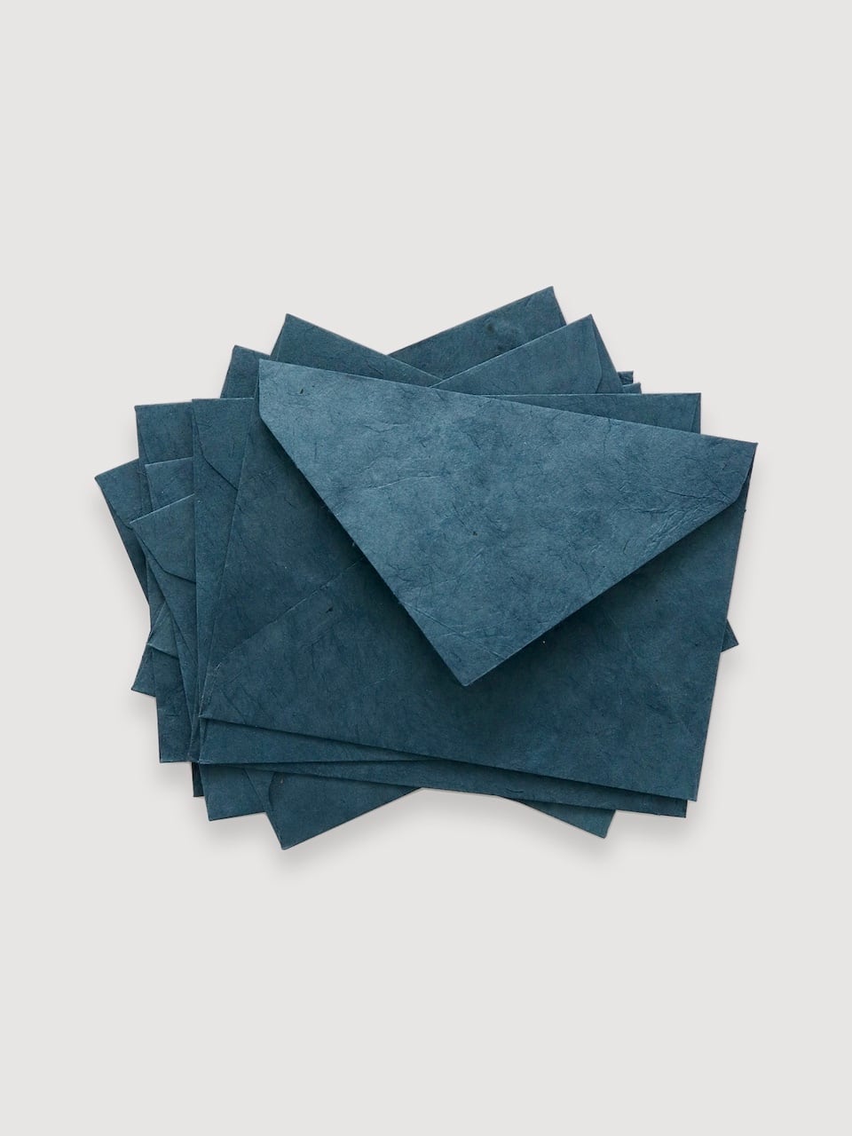 ロクタ紙の封筒 10枚セット 11×15cm｜Lokta Paper Envelopes Bleu