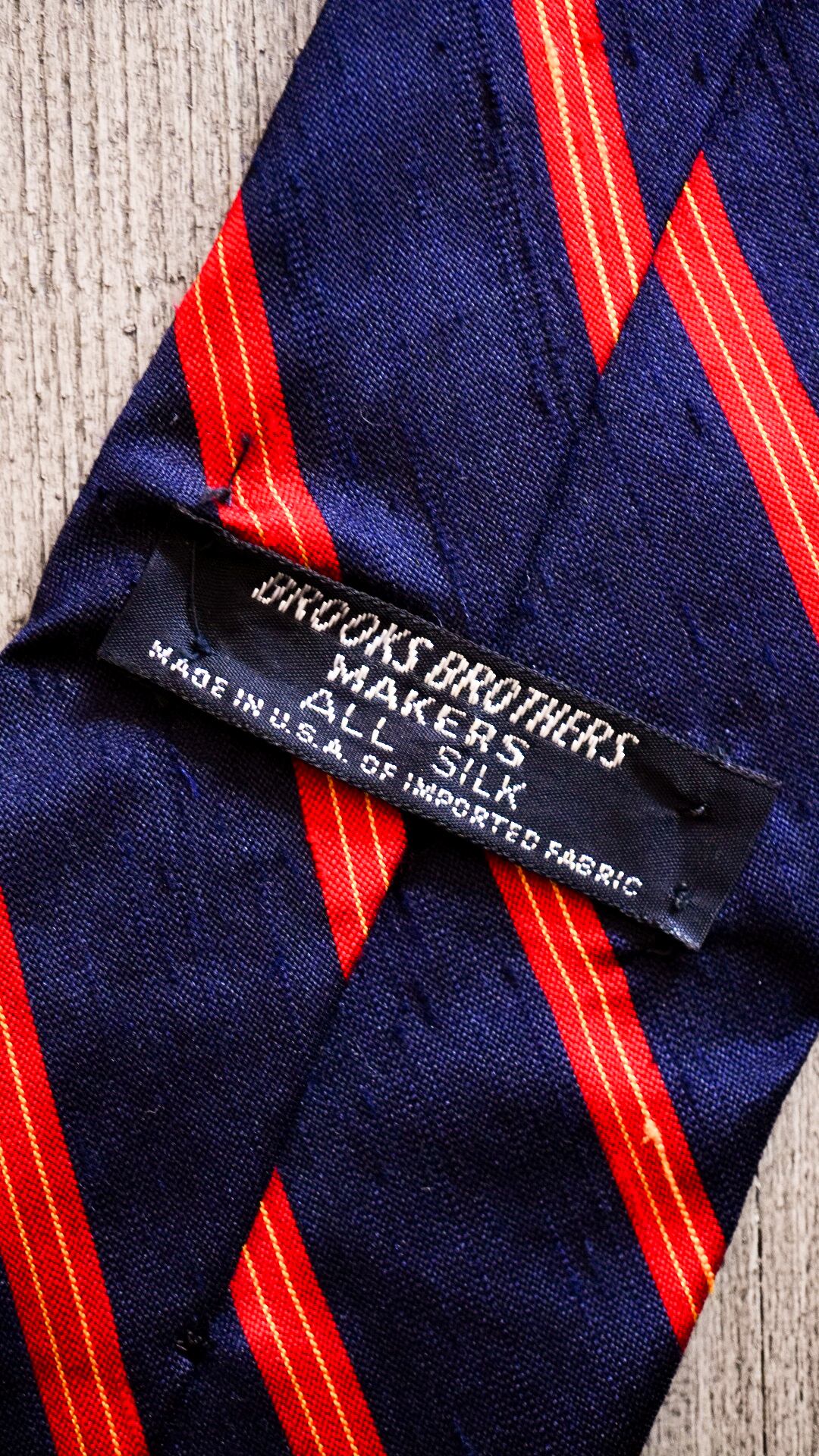 1960s】BROOKS BROTHERS ブルックスブラザーズ レップタイ 《黒タグ