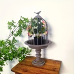 鳥かご ヴィンテージ オブジェ 置き物 フラワースタンド＜ヴィンテージグリーン＞植物棚 装飾 レトロカラー 装飾用金属 鳥かご  プレゼント ガーデニング