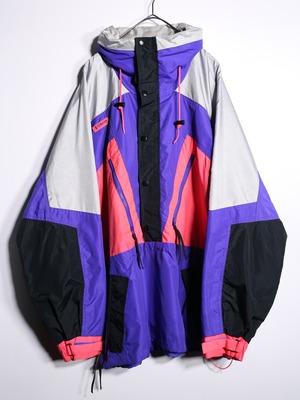 "Colombia" psychedelic coloring anorak parka