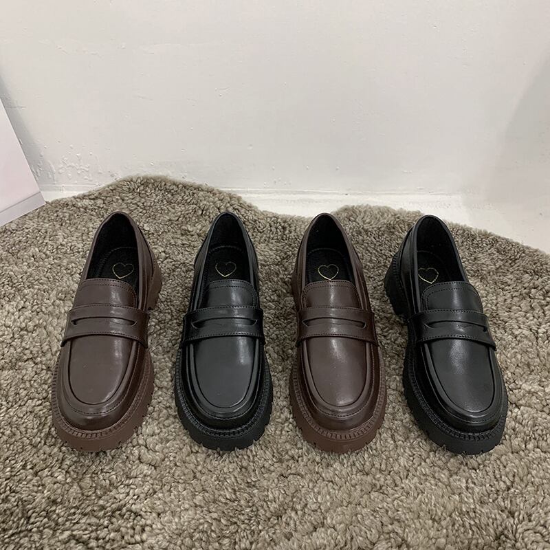 レザーレッドカジュアルセット ブラックシングル 靴 シューズ フェイクシューズ34058567451