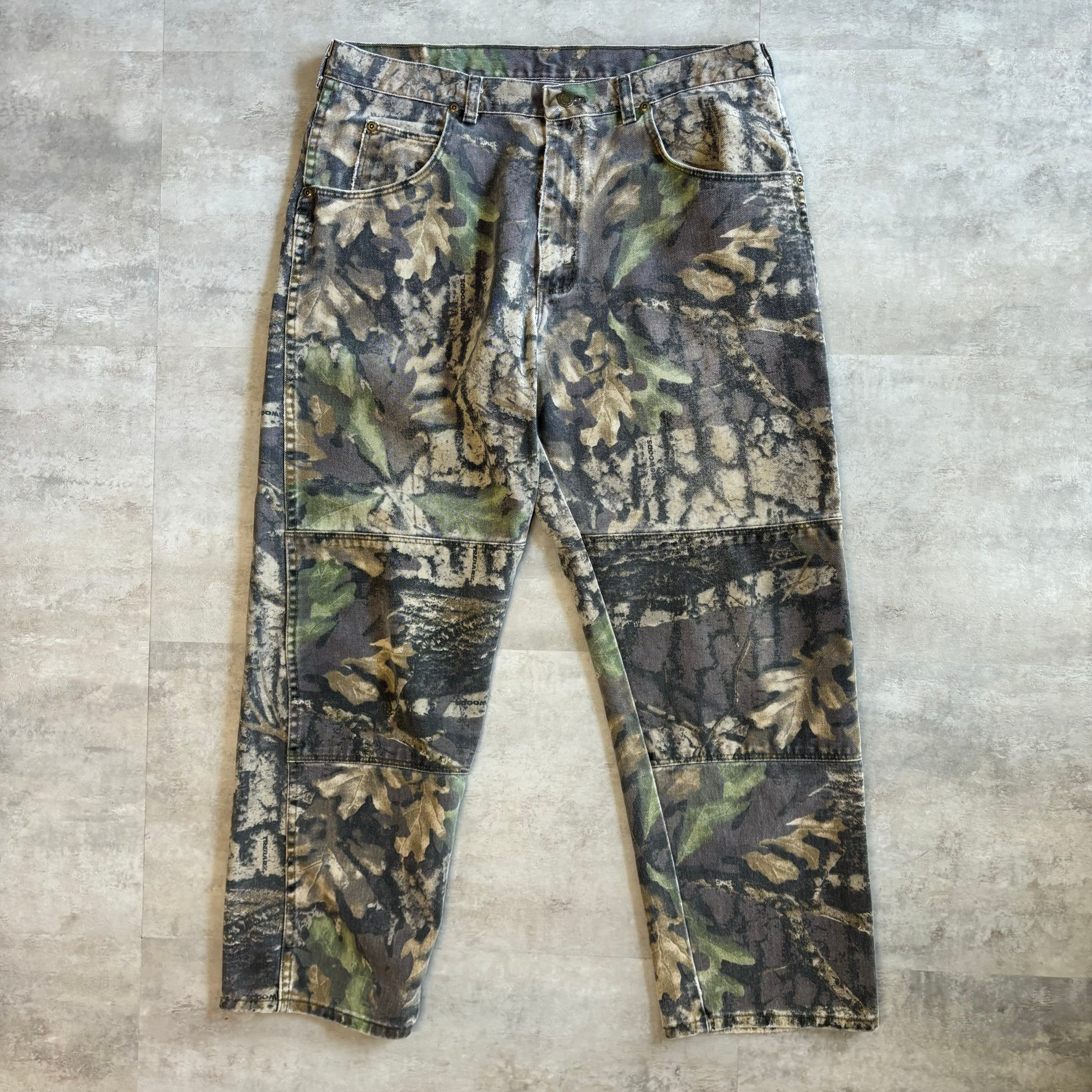 《実寸w35l28》wrangler ラングラー リアルツリー デニムパンツ ダブルニー no.1759