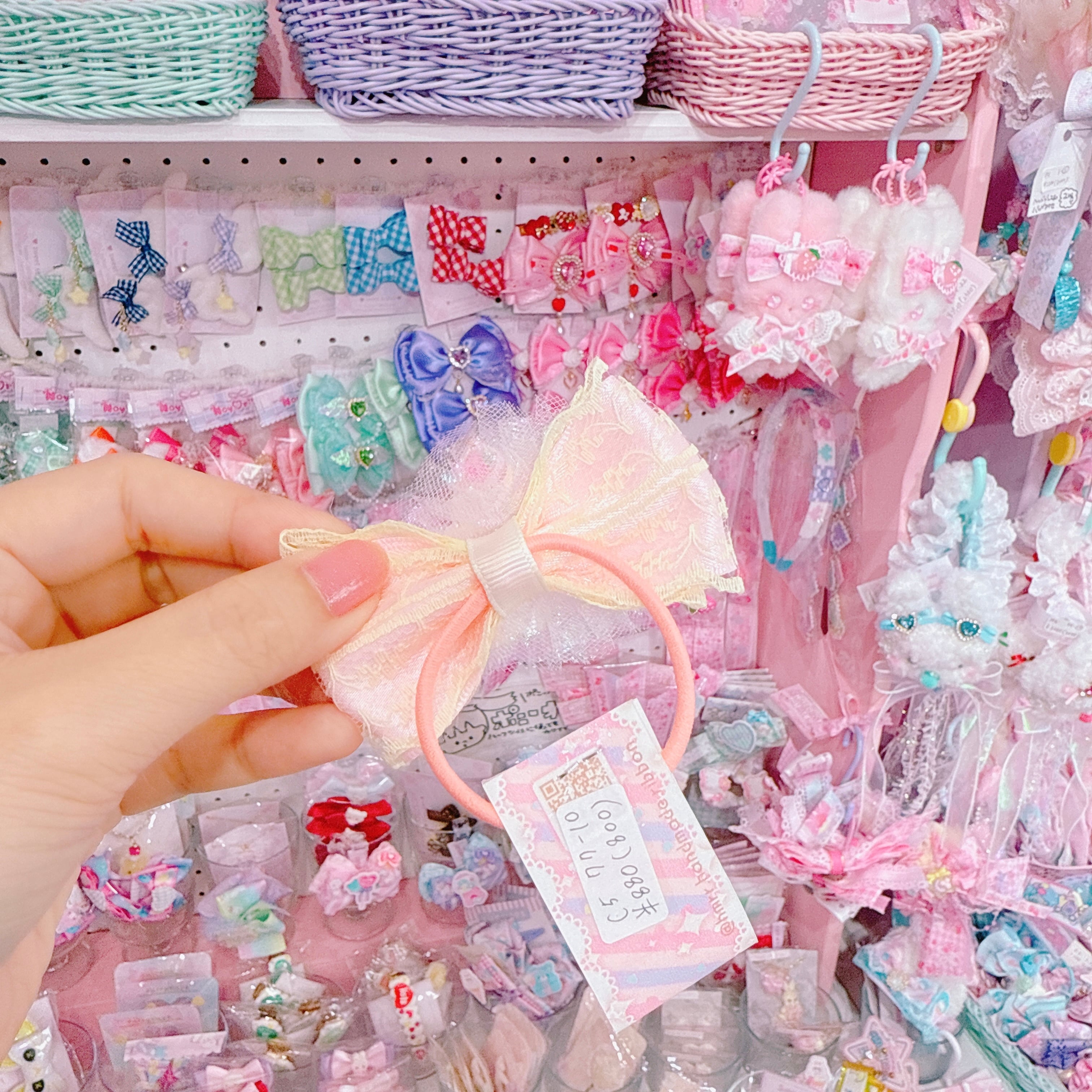 【C5】77-10パーツ付きヘアゴム