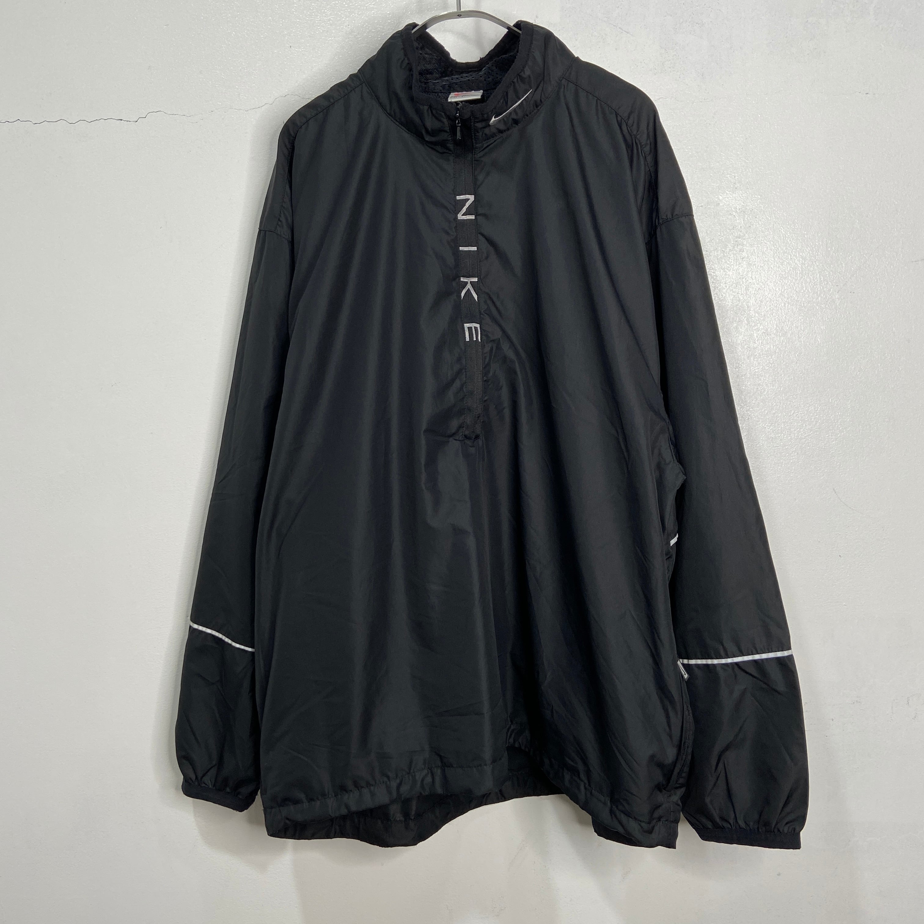 90s NIKE ハーフジップナイロンプルオーバー スウォッシュロゴ 90s NIKE ハーフジップナイロンプルオーバー スウォッシュロゴ