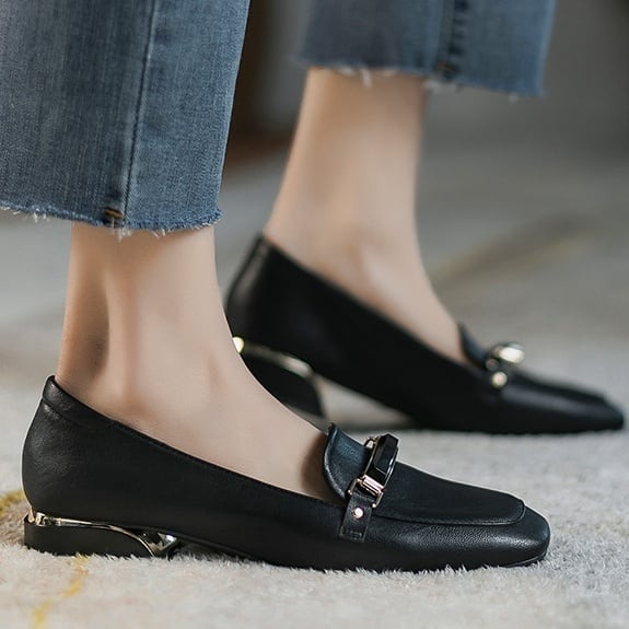 レディース 靴 ローファー ヒール 大人可愛い カジュアル 大人 上品