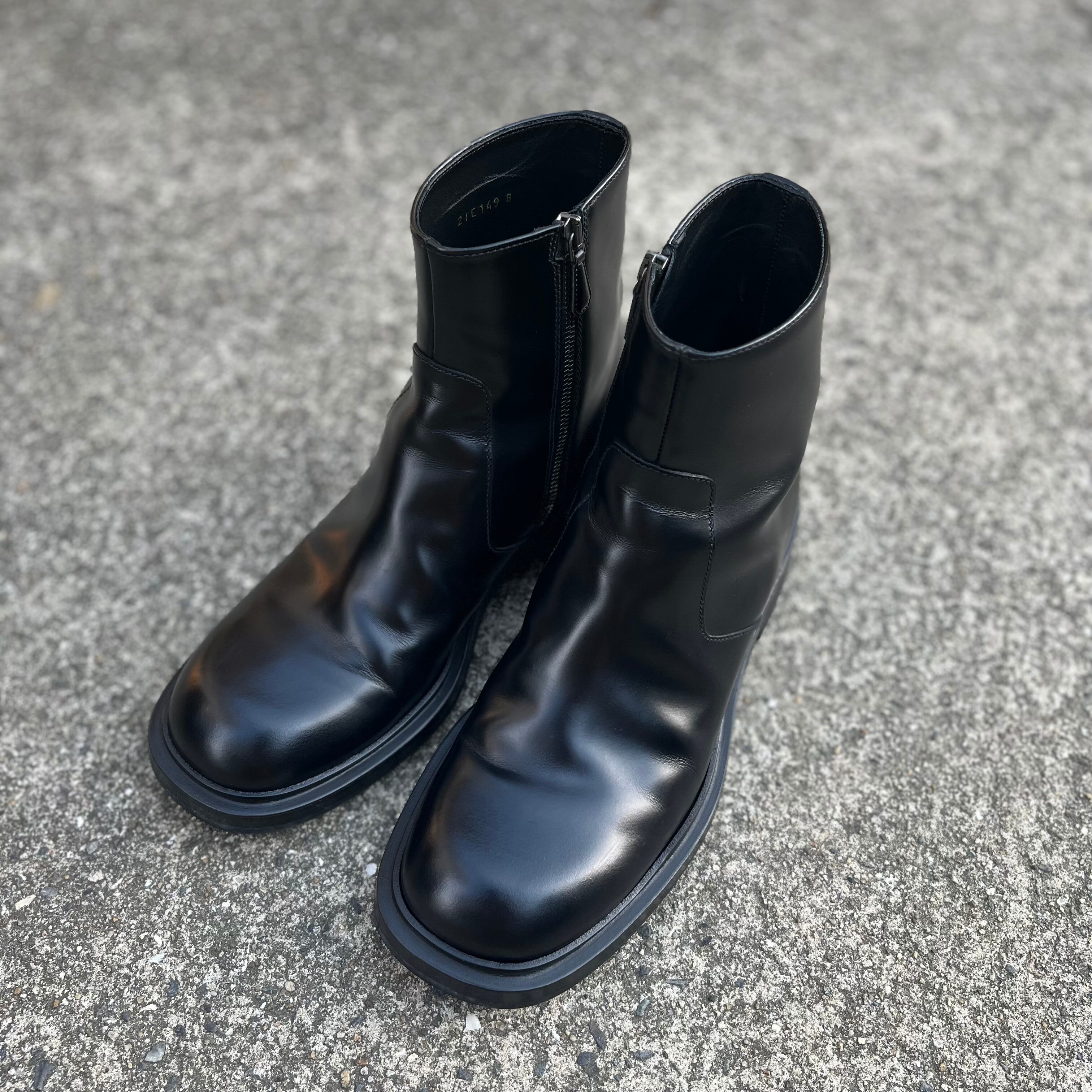 DRIES VAN NOTEN 19AW スクエアトゥジップブーツ DRIES VAN NOTEN 19AW スクエアトゥジップブーツ