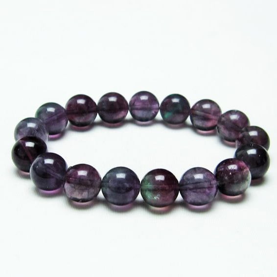 フローライト ブレスレット 蛍石 パワーストーン 12mm 一点物 メール便