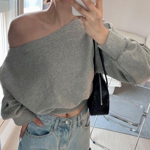 One-shoulder Cropped Tops 500734