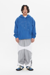 SHINING LOGO WASHED HOODIE_BLUE