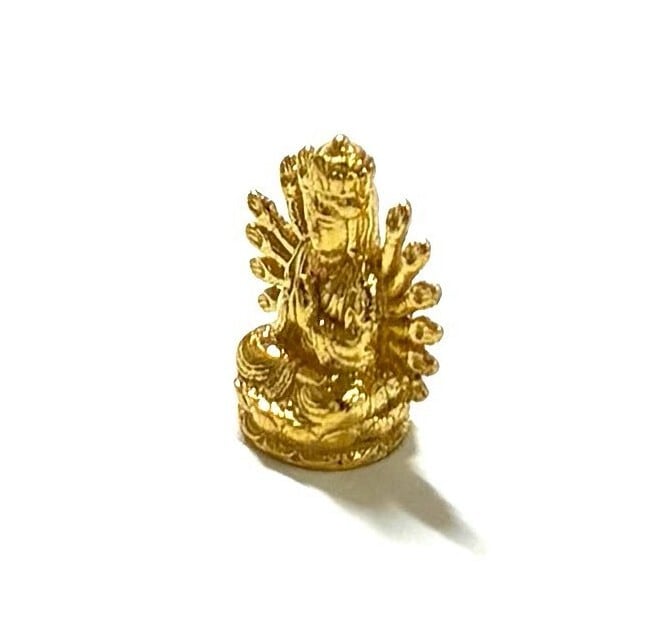 純金 約1g 千手観音像 JUNGOLD オリジナル作品 指先サイズの芸術品