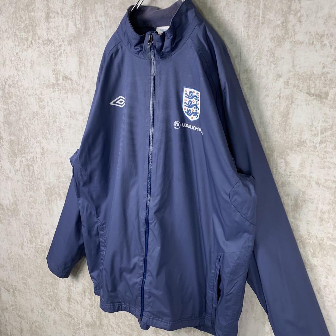 00s UMBRO サッカーイングランド代表 ハーフジップ ナイロンジャケット