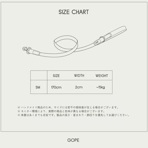 【予約】[ GOOE ] Picture Dog Leash｜Mint × Black