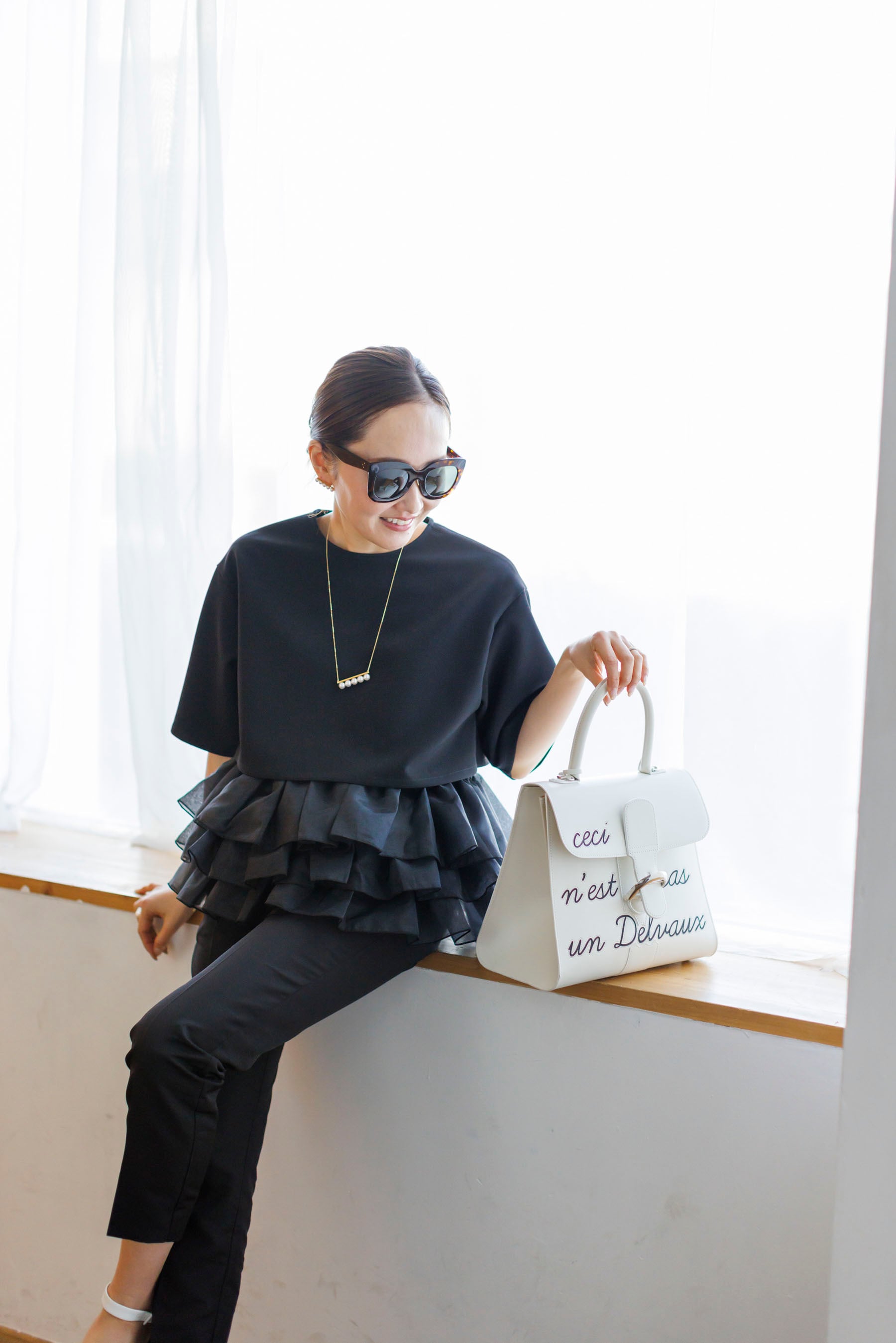 再販】4/16(Tue)21:00- Hem tulle docking pullover 5月下旬お届け 