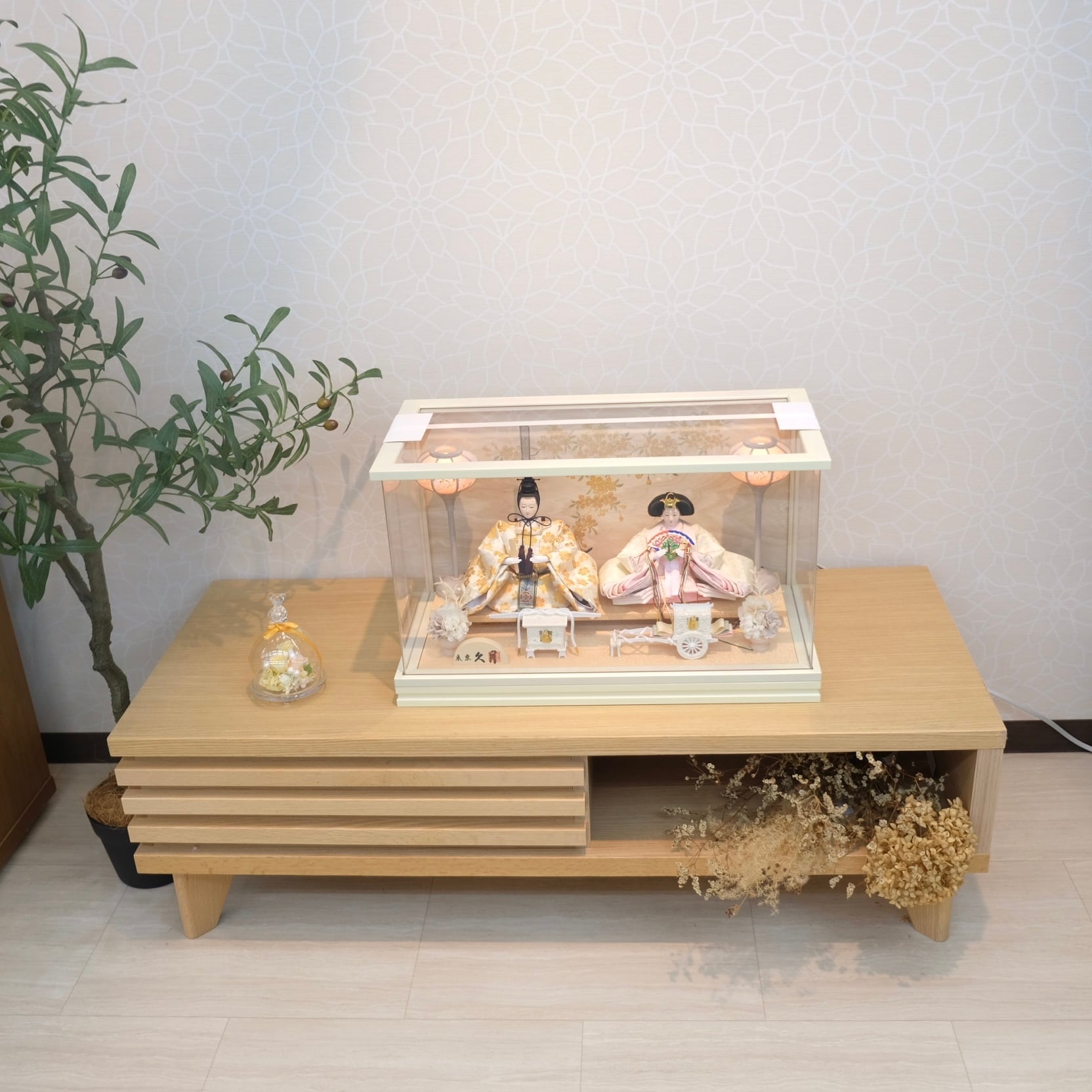 雛人形 久月 ケース飾り｜おしゃれ｜桃の節句｜女の子｜久月正規取扱店