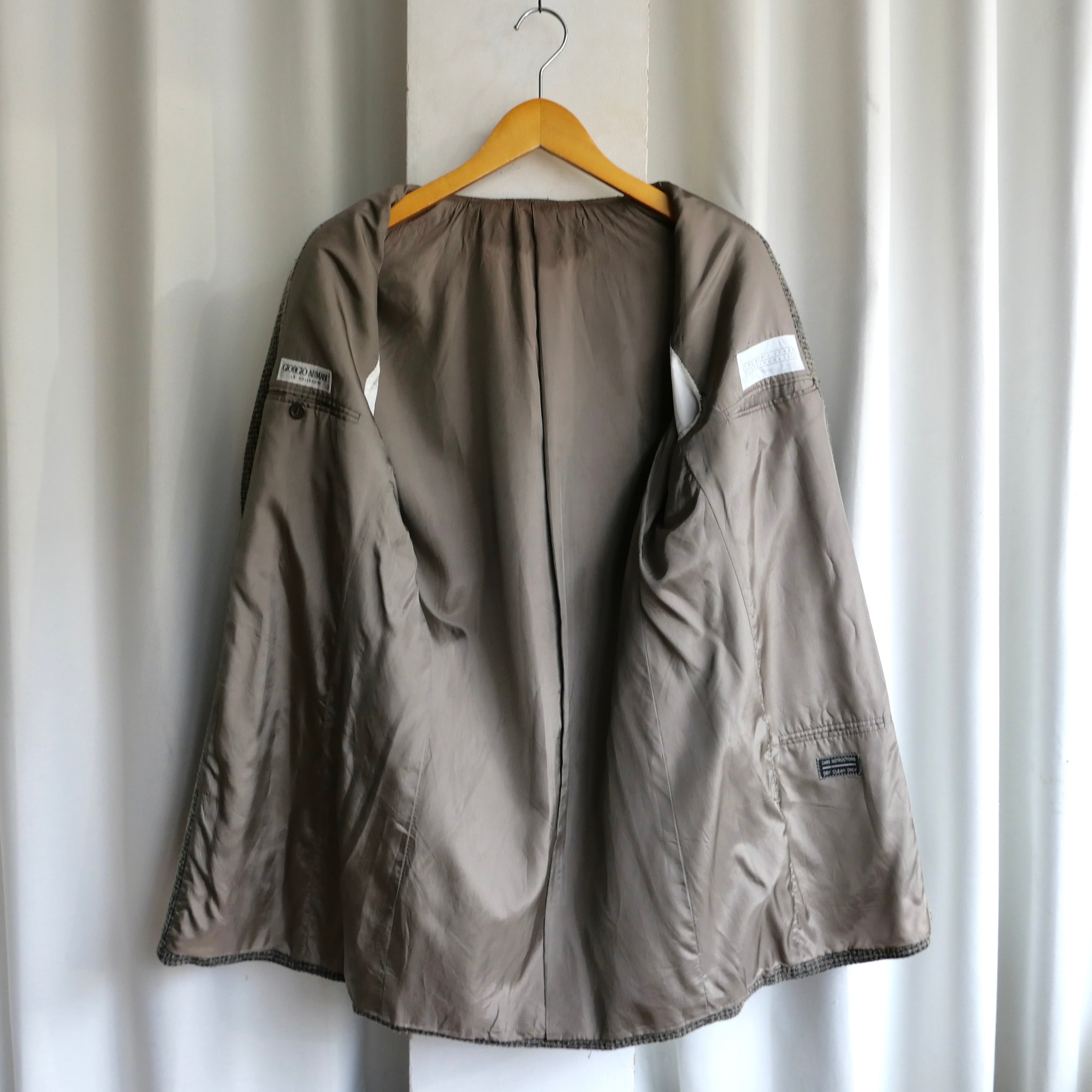 80-90s GIORGIO ARMANI LE COLLEZIONI 3B TWEED JACKET | safarionline