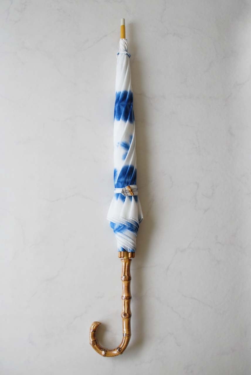 京都 老舗「藤井絞り」完売品 麻100% UV加工 美品 すぐに匿名発送します 日傘】藤井絞 雪花 UV加工 | 大山キモノ・ちぇらうなぼるた