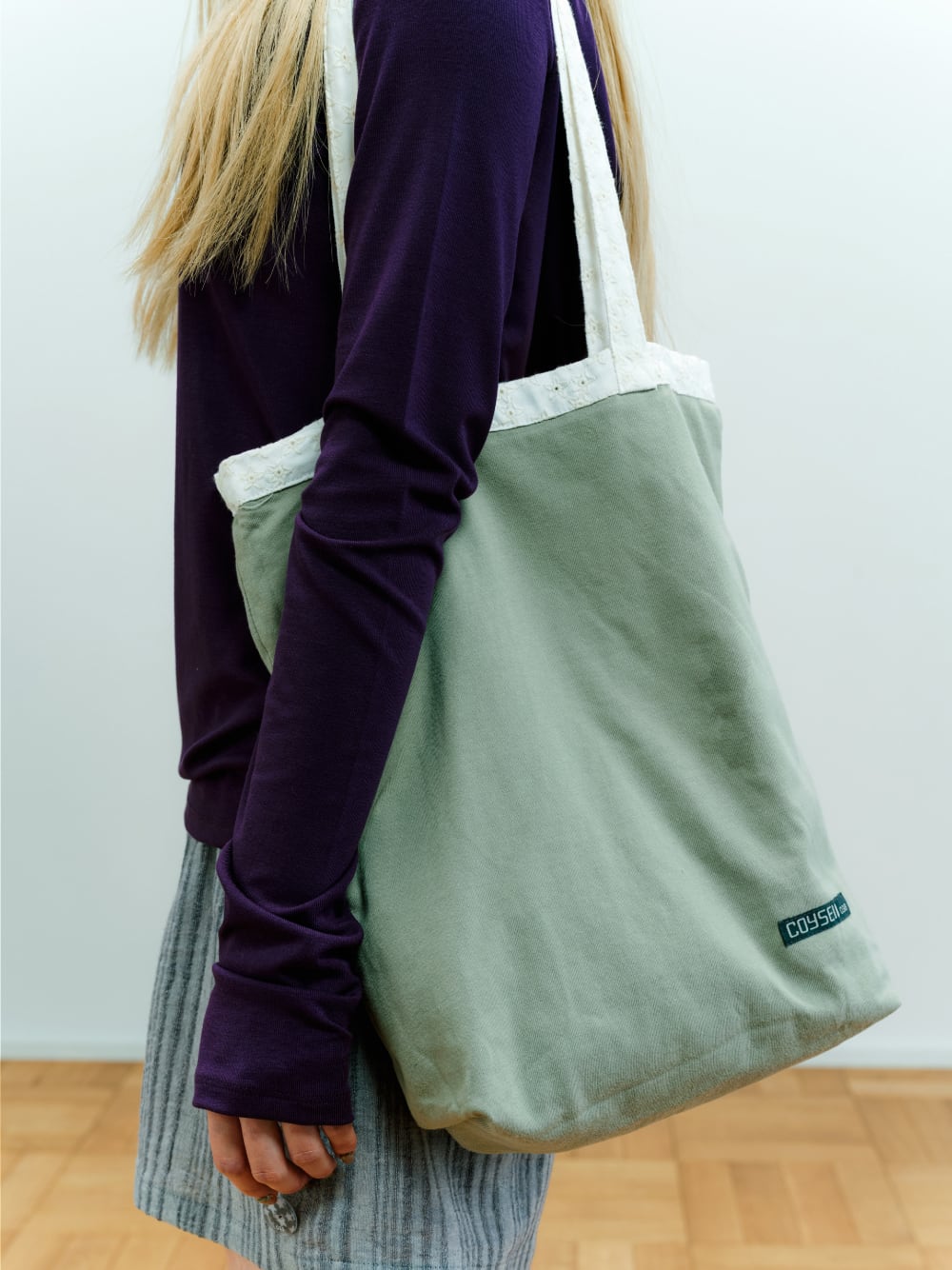 COYSEIO] 038 STAR REVERSIBLE BAG WHITE 正規品 韓国ブランド 韓国