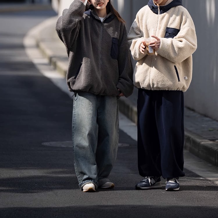 ★PATCHWORK HOODED CARDIGAN JACKET　　　A0839