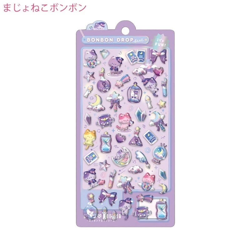 通常枠【抽選販売】クーリア ボンボンドロップシール まじょねこ