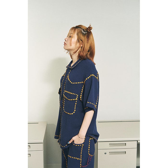 トップス Phingerin pg1 PHINGERIN フィンガリン / SUMMER PG1 WESTERN SHIRT (navy