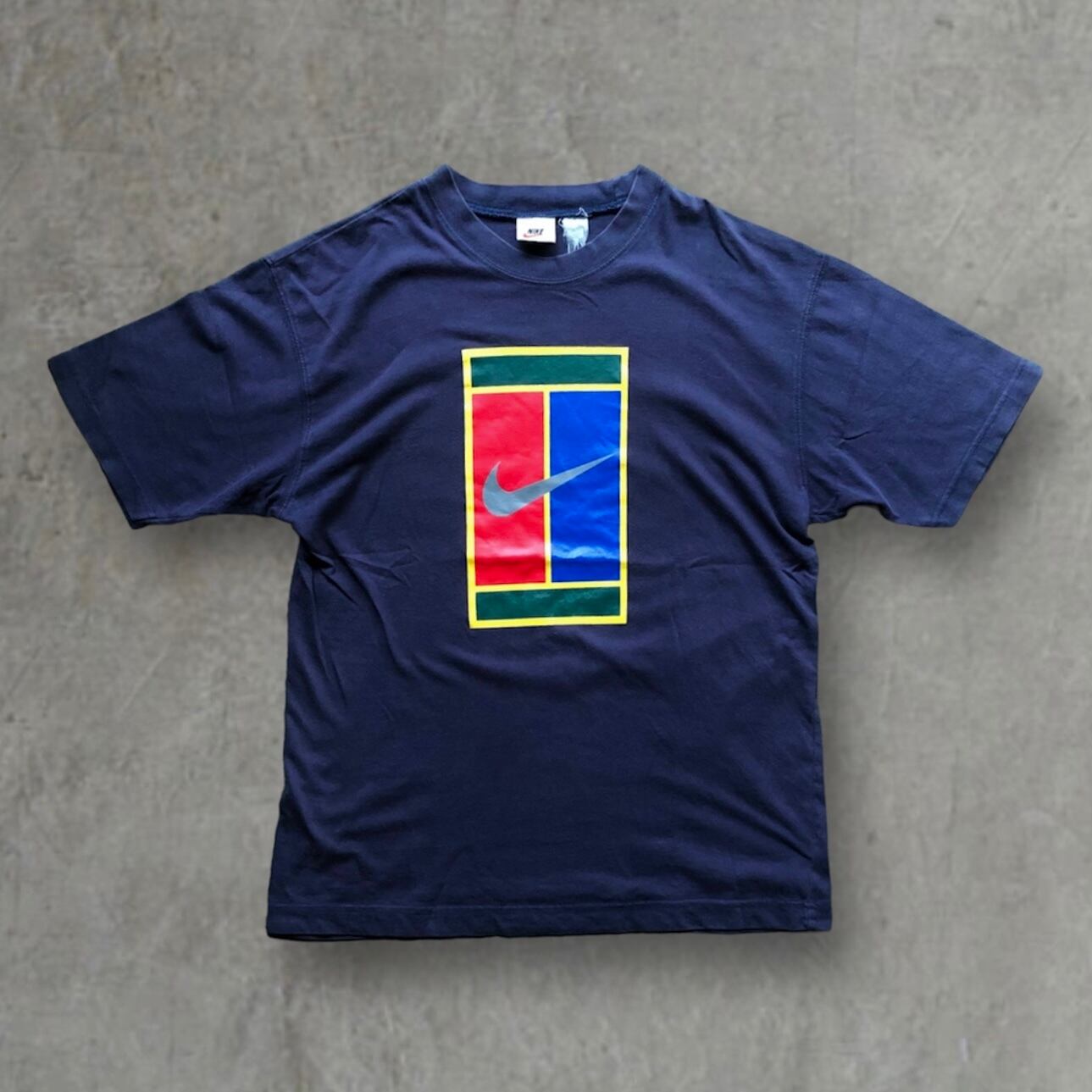 90s NIKE 銀タグ　Jordan 総柄　大判プリント　Tシャツ