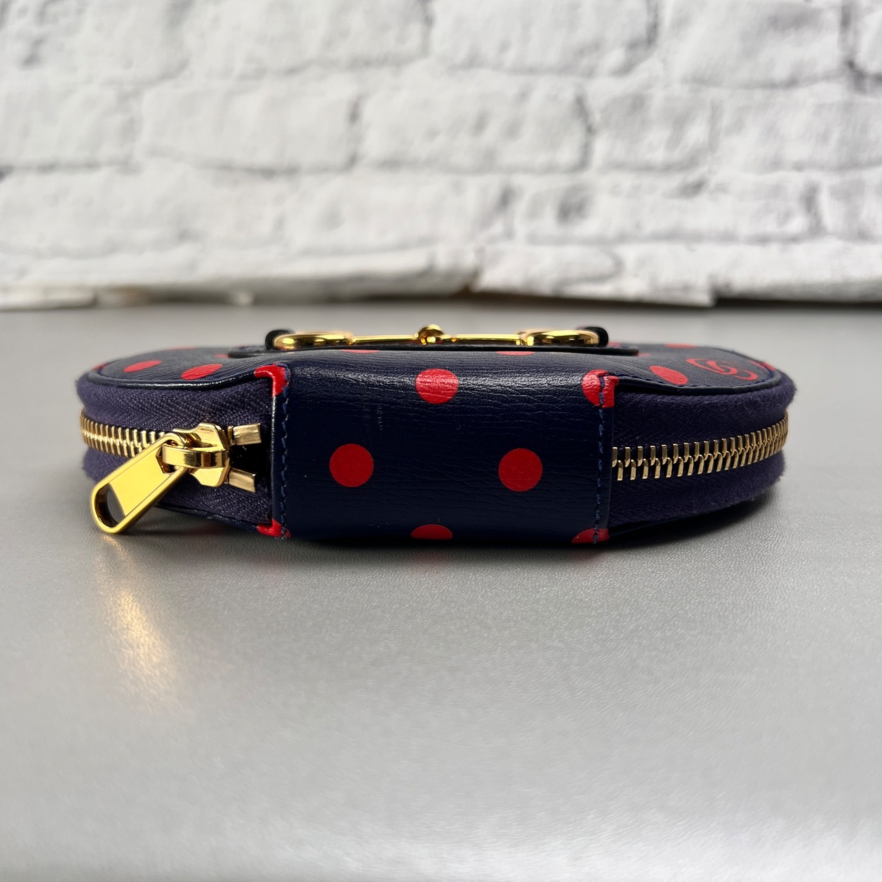 GUCCI グッチ ホースビット コインケース 小銭入れ、コインケース 紺 A-14169