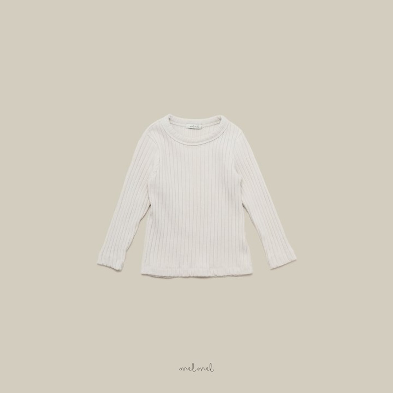 【取寄/韓国直送】melmel ミルクリブTシャツ｜秋服｜韓国子供服 ｜26/AT