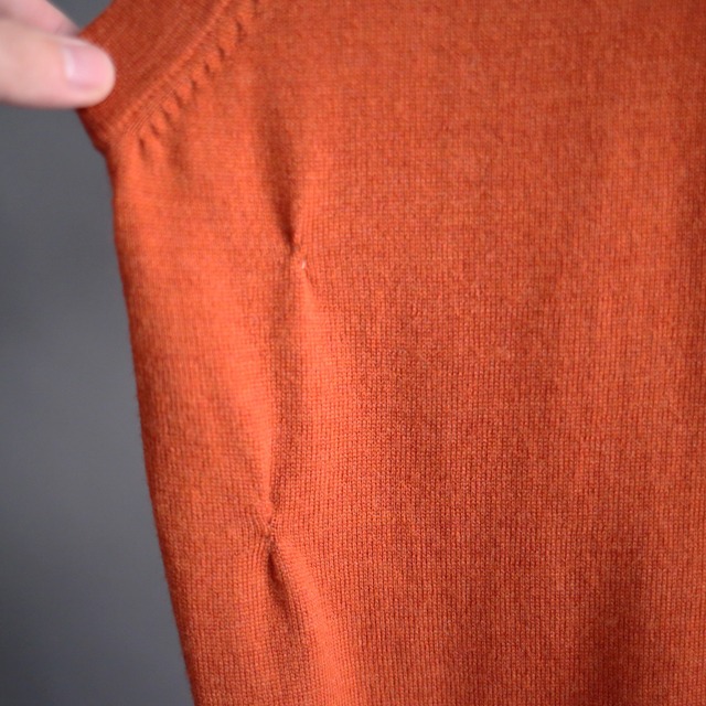 terracotta good coloring loose knit vest