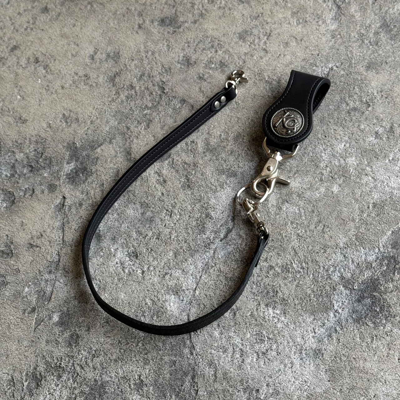 【直営店限定商品】ライダースウォレット リンガー インレイ スティングレイ(グレー)