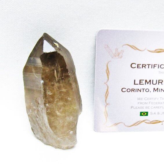 レムリアンシード スモーキークォーツ 原石 ブラジル ミナスジェライス州 コリント産 一点物 171-7404