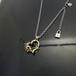 BRASS THORNY HEART #2 STAINLESS NECKLACE / ブラスソーニーハートステンレスチェーンネックレス