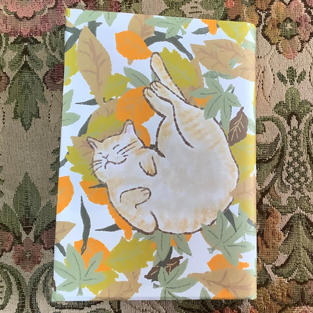 ブックカバー 猫ちゃん 秋の日のお昼寝 ダウンロード販売