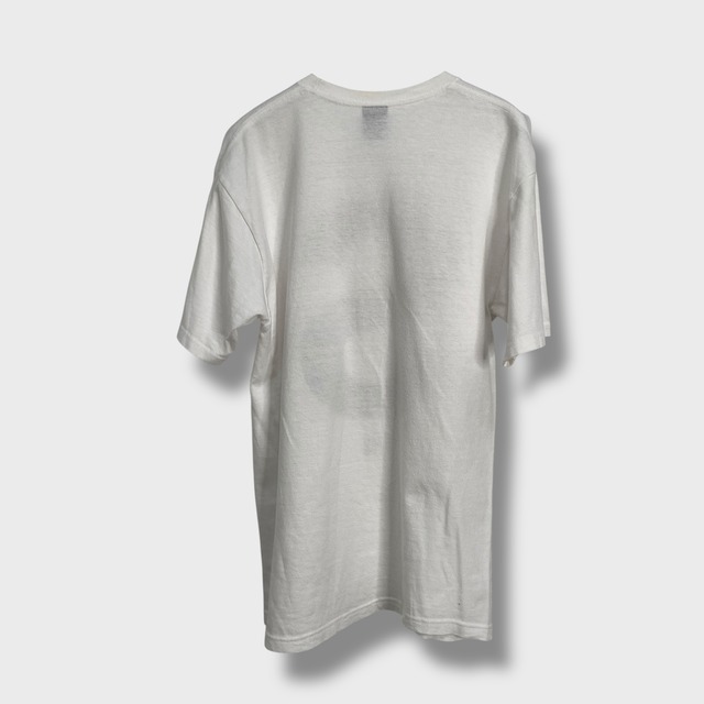 00s STUSSY ステューシー メキシコ製 Sロゴ プリントTシャツ 白 M