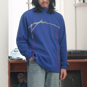 モックネック カラーステッチ カットソー a-1212