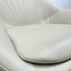 Cassina 315 EXORD PRO カッシーナ 315エクソードプロ ラウンジチェア 回転いす 本革 デザイナーズ家具 モダン ベージュ系【中古】【300サイズ】