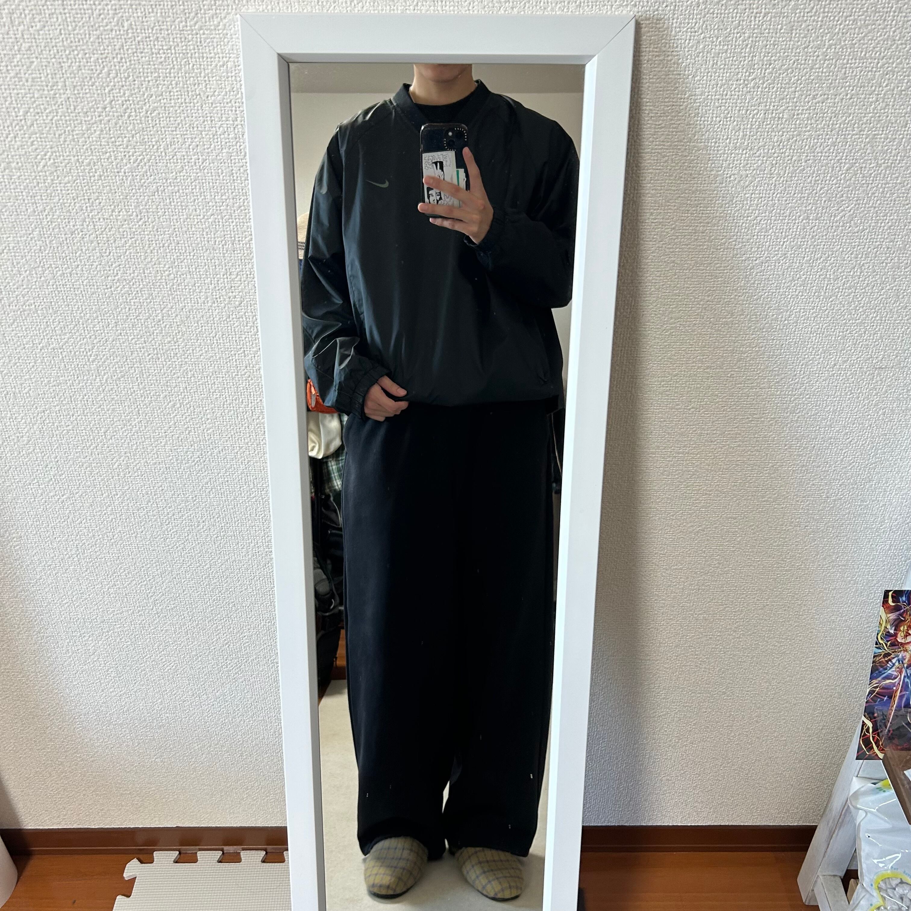 着画あり】00s NIKE GOLF ナイロンプルオーバー ドローコード archive