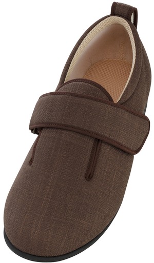 7035あゆみダブルマジックⅢ（幅広タイプ　足囲5E）両足茶