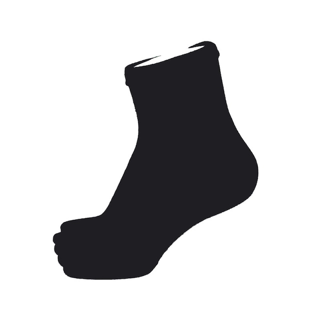 Inner-Fact 5Finger Middle Socks (Black)