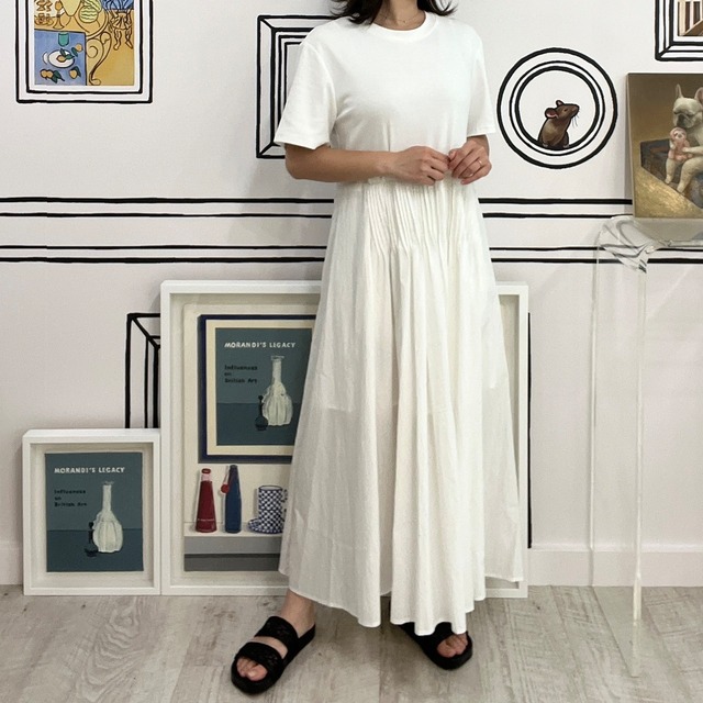 【新色】異素材ワンピース　19800円+TAX