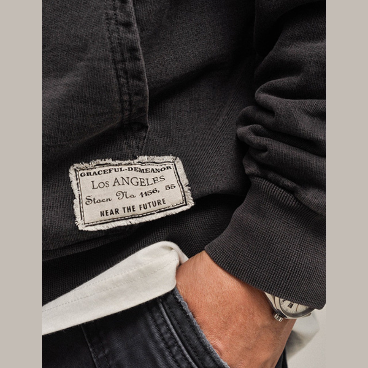 ヴィンテージ ウォッシュ フーディ「RETRO HEAVY HOOD」　A1977 - 8