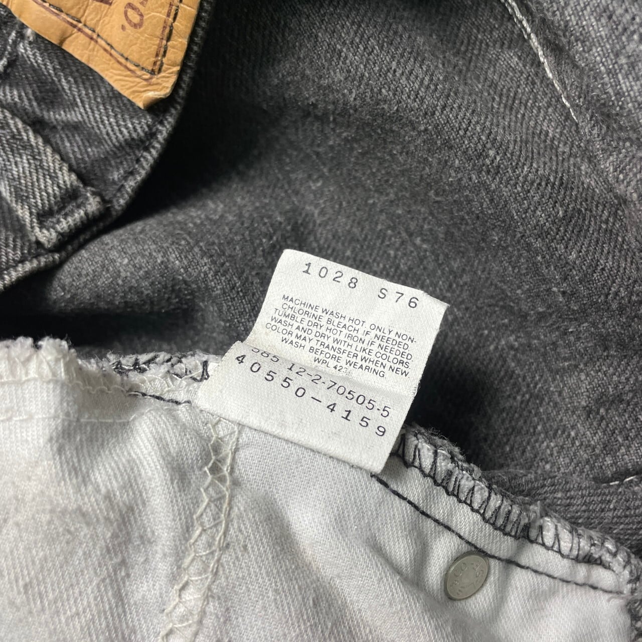 USA製 90年代 Levi's リーバイス 550 オレンジタブ 後染め ブラック ...